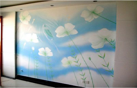 鄂州画墙绘怎么画好白云的蓬松感？