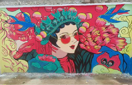 鄂州墙体彩绘-网红墙