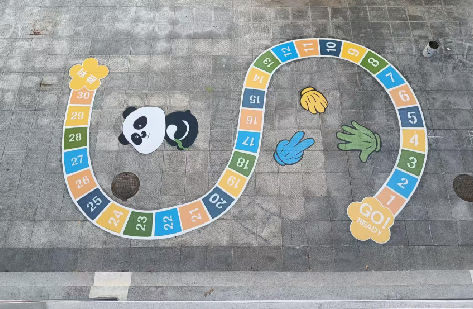 鄂州地面游戏彩绘