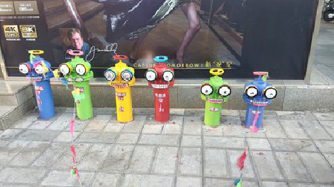 鄂州商业区彩绘