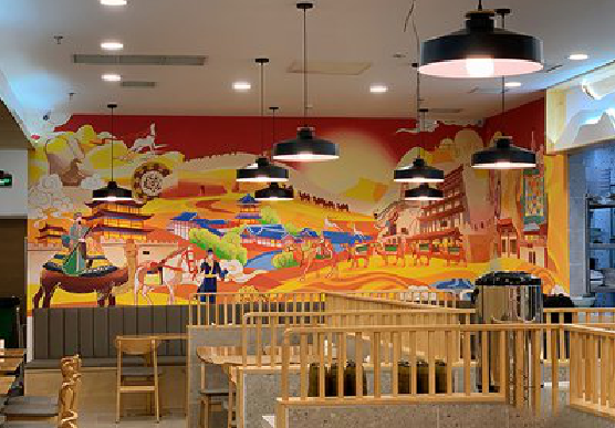 鄂州商业空间彩绘介绍。