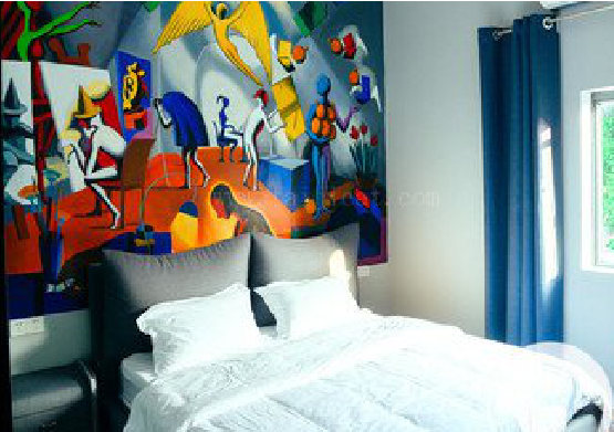 鄂州对于酒店的墙体彩绘而言更注重哪些方面？